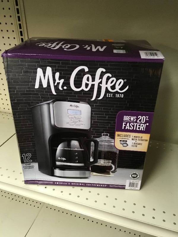 lot 77 image: Mr. Coffee 12-Cup Brewer, Retail $29.99
