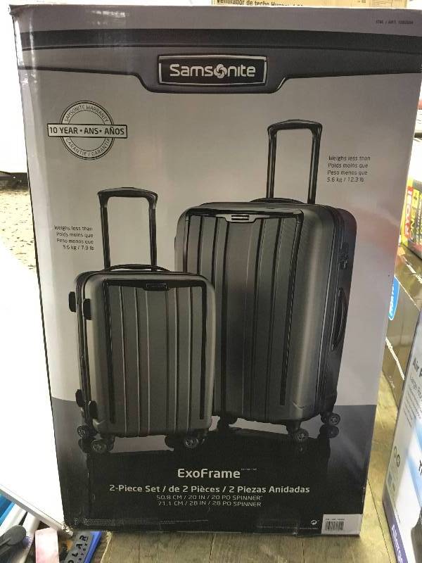 lot 78 image: Samsonite Exo Hardside Luggage, Retail $159.99