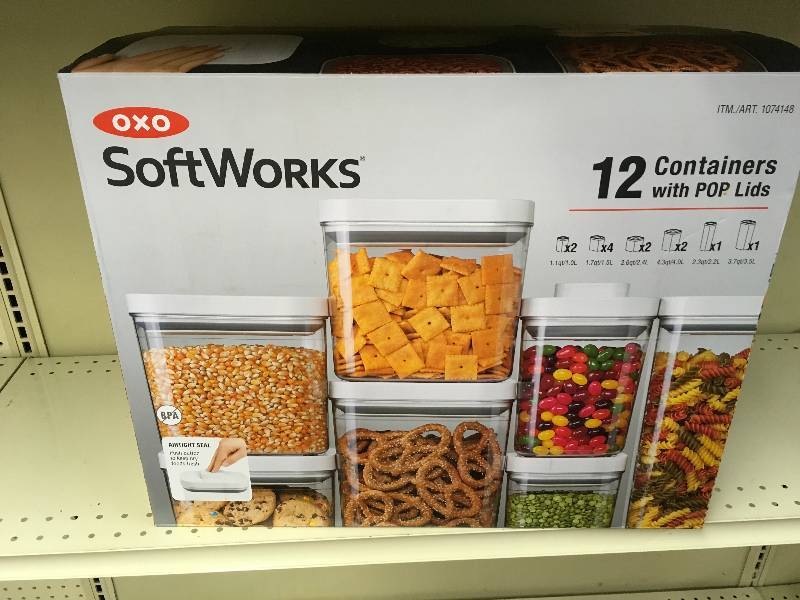 lot 81 image: Oxo 12 Pc. Containers W Pop Lids, Retail $79.99