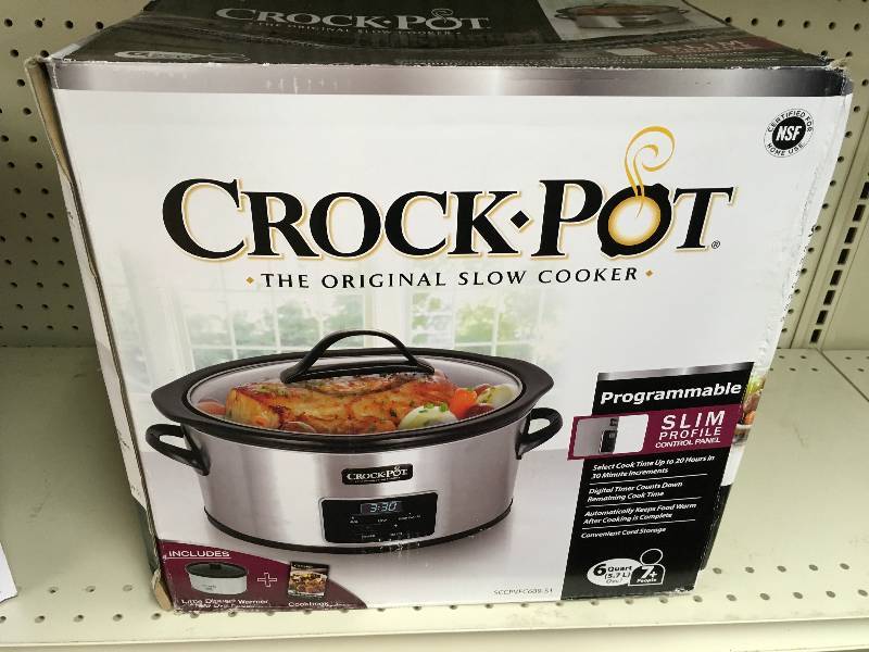 lot 103 image: 6 QT. Crock Pot W Little Dipper Warmer, Retail $39.99