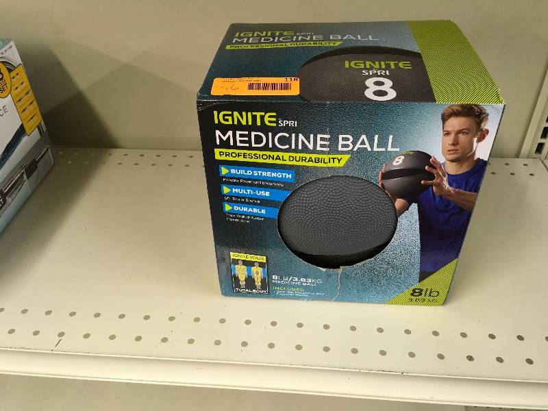 lot 118 image: Ignite 8 Lb. Medicine Ball, Retail $39.99