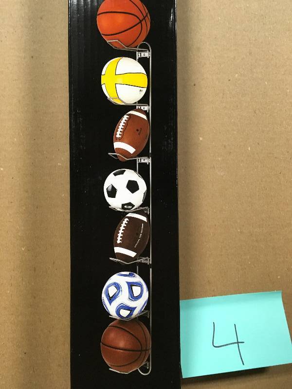 lot 4 image: John Sterling Ball Storage Rack in good conditions