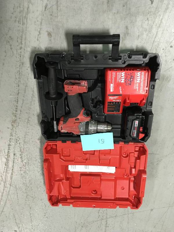 lot 51 image: Milwaukee Tool 260120 12 Driver Drill  Used in good working cond.
