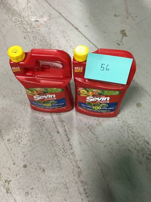 lot 56 image: GARDENTECH 1GAL SEVIN RTU BUG KILLER LOT OF 2 new
