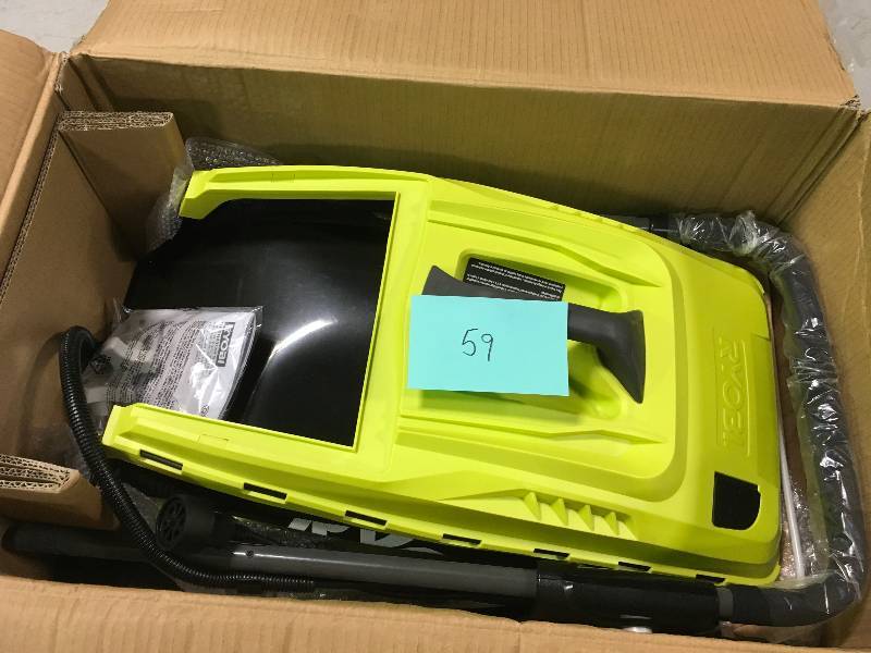 lot 59 image: Ryobi 16 13 Amp Corded Electric Walk Behind Push Mower RYAC160 in good conditions