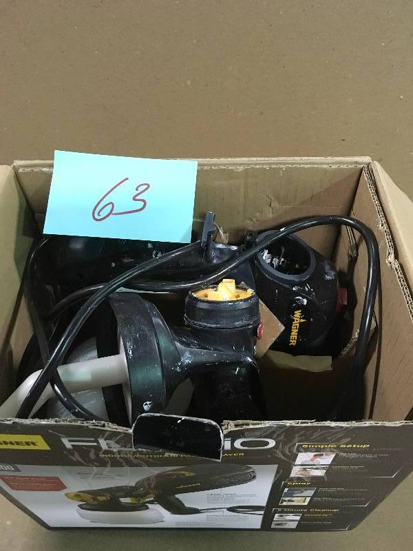 lot 63 image: Wagner 0529086 Flexio 2000 HVLP Sprayer  Used in good working cond.