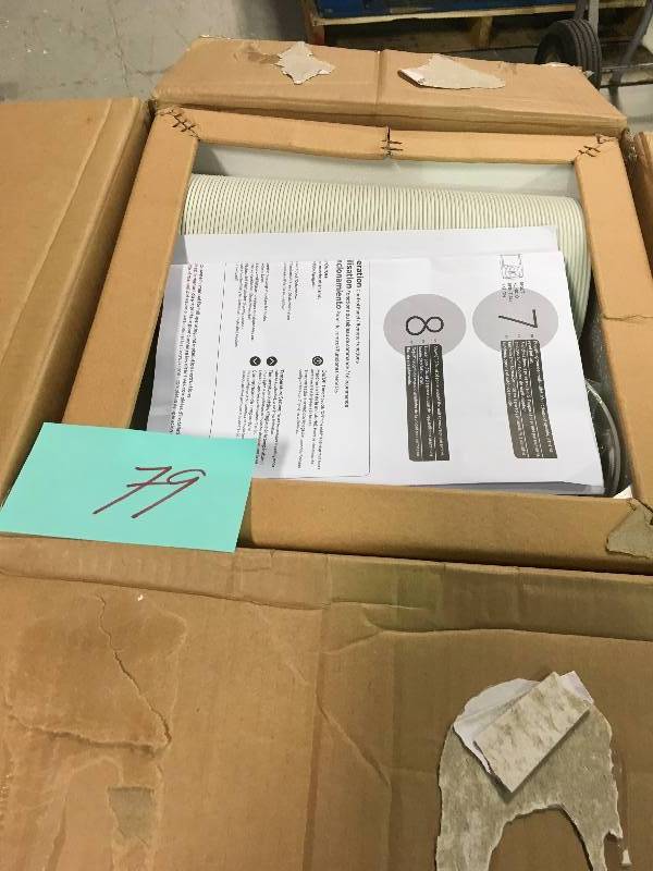 lot 79 image: HAIER 10,000 BTU Portable Air Conditioner Dehumidifier Electronic Controls  Used in good working cond.