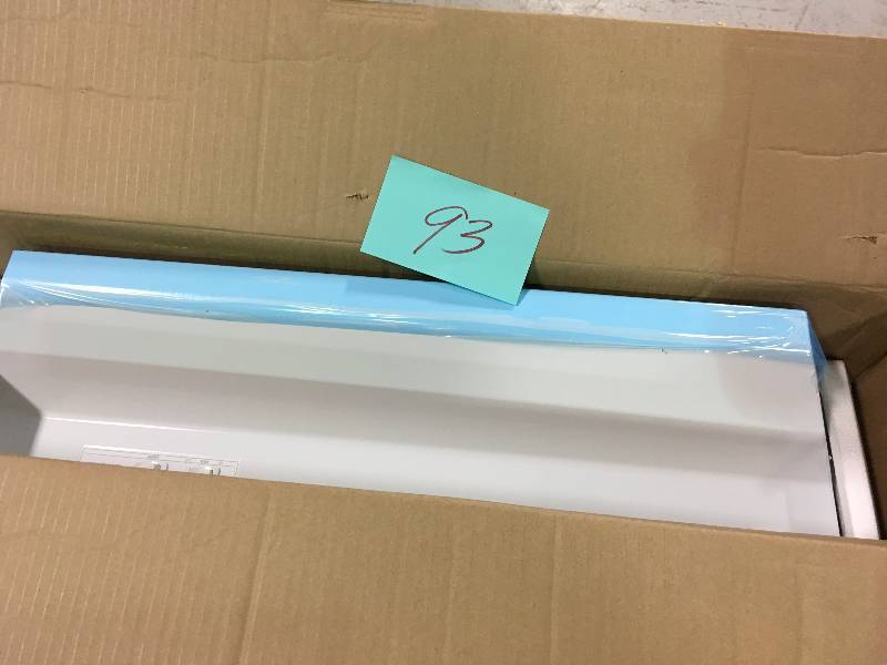 lot 93 image: Broan 42000 Series  423001 30 Inch Under Cabinet Range Hood not used