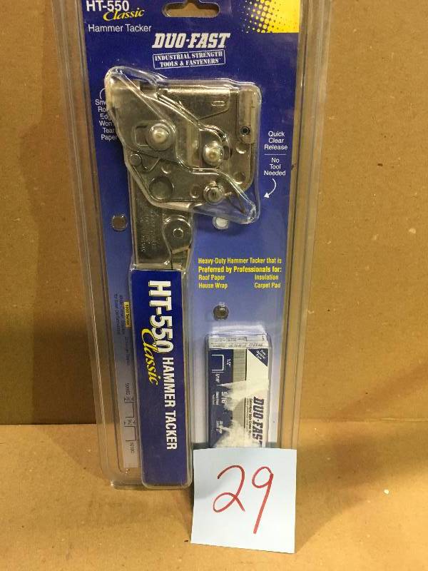 lot 29 image: Duo-Fast HT550 Classic Hammer Stapler New