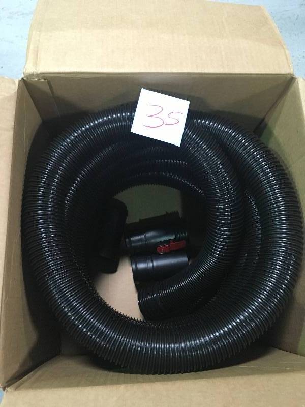 lot 35 image: RIDGID 2-12 in. x 20 ft. Universal Vac Hose, VT2522 in good conditions
