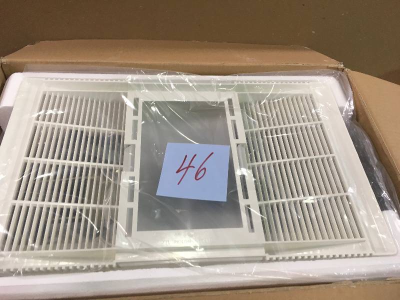 lot 46 image: NuTone 665RP Heat-A-Ventlite Exhaust Fan with 1300-Watt Heater and 100-Watt Incandescent Light, 70 CFM in good conditions