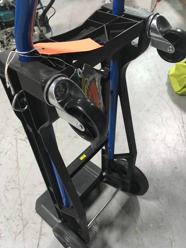lot 61 image: HARPER 400 lb. Capacity Lightweight 2-in-1 Convertible Hand Truck in good conditions