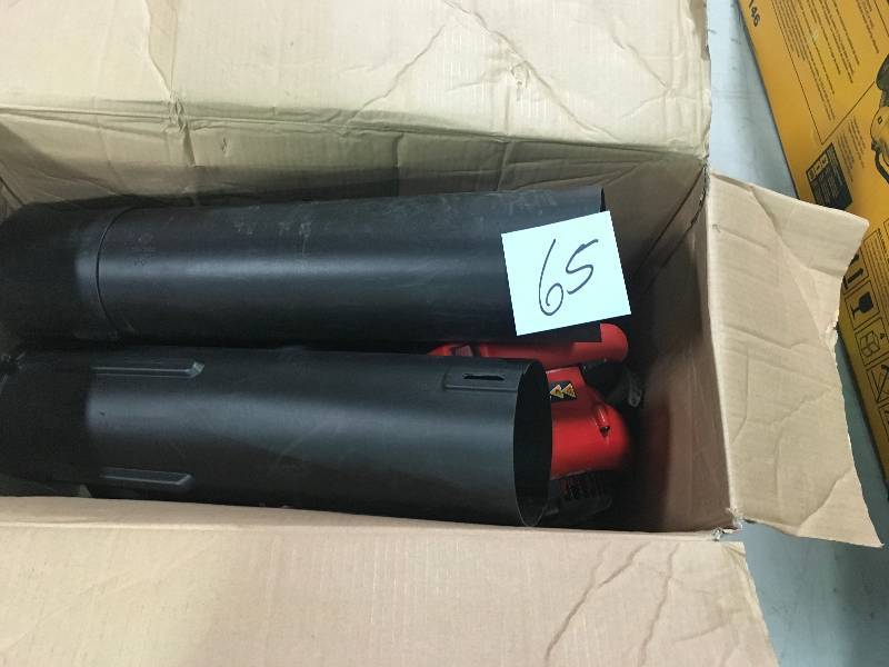 lot 65 image: Homelite UT26HBV 150 MPH 400 CFM 26cc Gas Handheld Blower Vacuum  Used in good working cond.