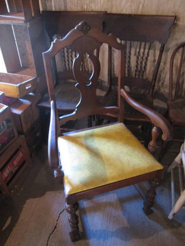 lot 8 image: Antique chairs...
