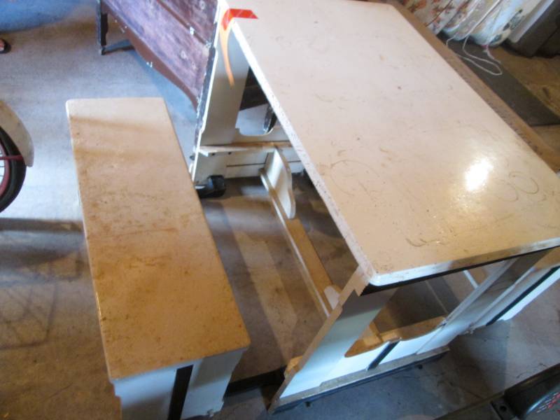 lot 23 image: Antique folding table...