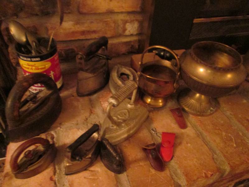 lot 116 image: Antique ironsmisc. silverware...