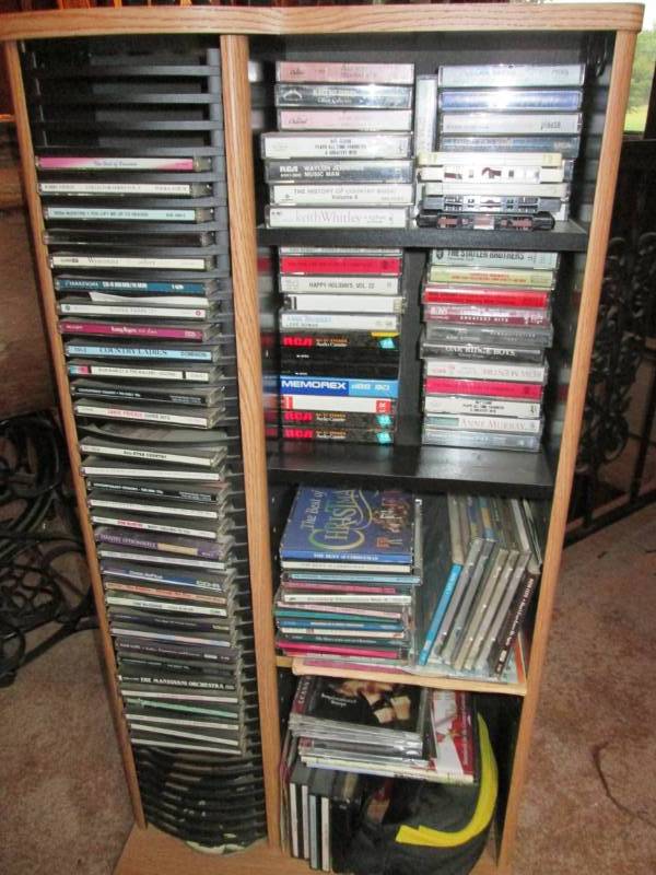 lot 120 image: CD rack full of misc. CDs...
