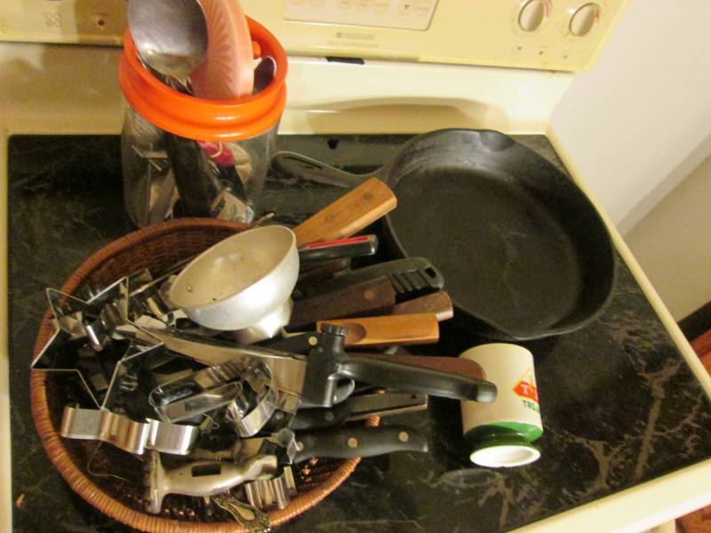 lot 145 image: Misc. kitchen ware cookie cutters...
