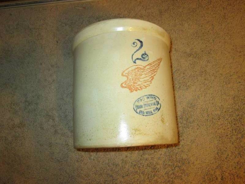 lot 183 image: 2 gal Red Wing crock...