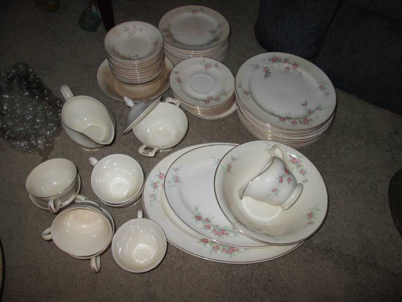 lot 205 image: Edwin M. Knowles China set...
