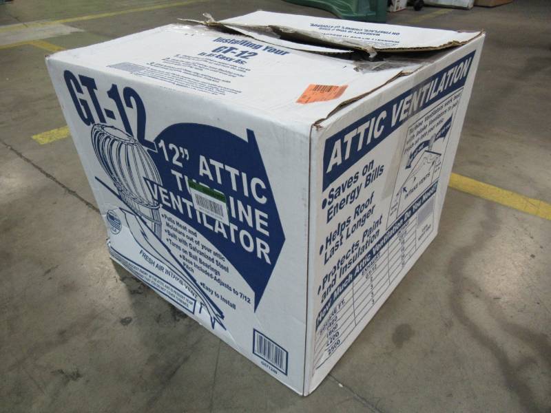 lot 64 image: 12 in. Galvanized Steel Internally Braced Wind Turbine
