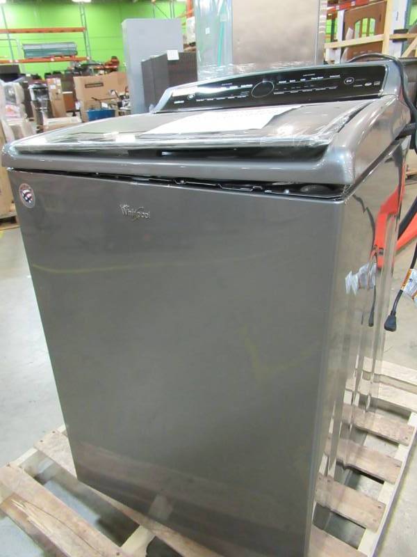 lot 88 image: DEFECTIVE - Whirlpool 5.3-cu ft High Efficiency Top-Load Washer (Chrome Shadow) ENERGY STAR