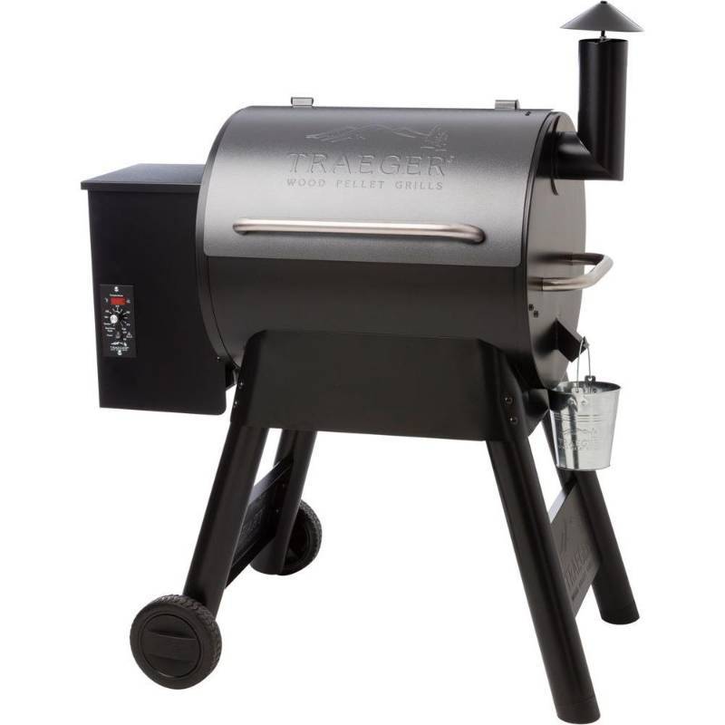 lot 9 image: Traeger Eastwood 22 Wood Fired Grill in Silver Vien