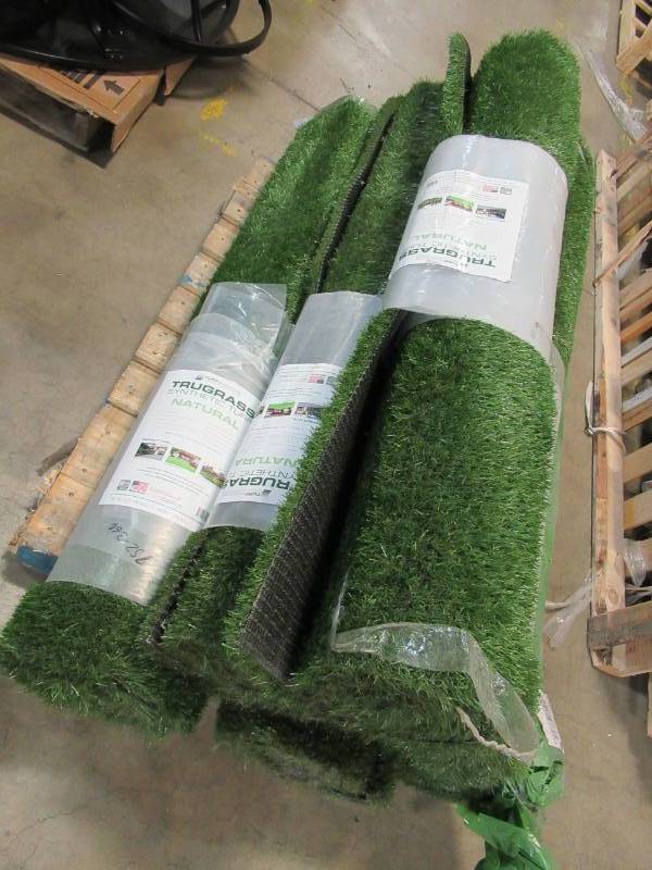 lot 59 image: 6 Rolls of TrafficMASTER Lush Landscape 5 ft. x 10 ft. Artificial Grass Synthetic Lawn Turf