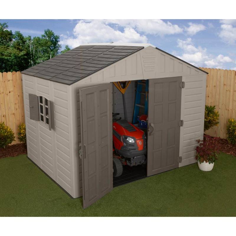 lot 2 image: US Leisure 10 ft. x 8 ft. Keter Stronghold Resin Storage Shed