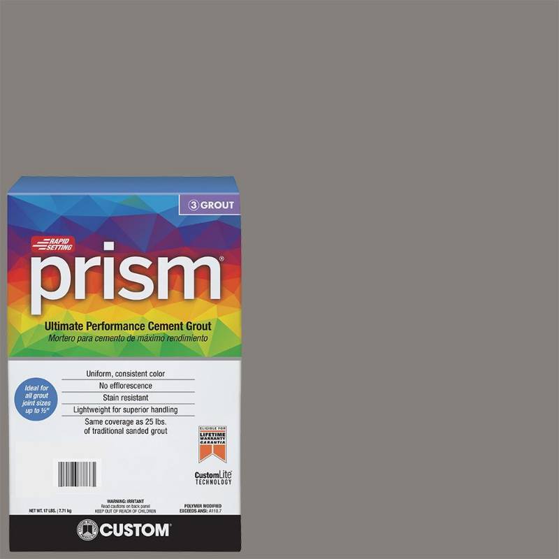 lot 124 image: 2 Boxes of Prism #335 Winter Gray 17 lb. Grout