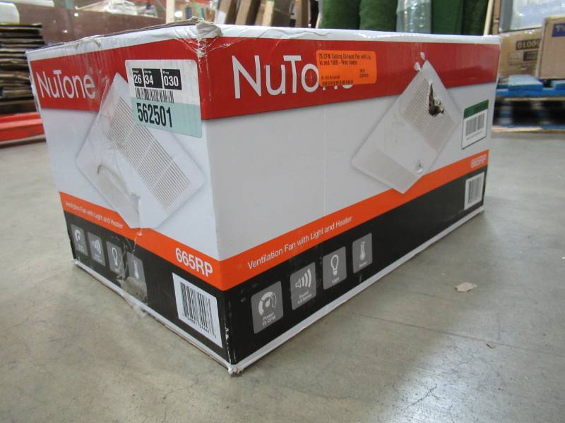 lot 137 image: NuTone 70 CFM Ceiling Exhaust Fan with Light and 1300-Watt Heater