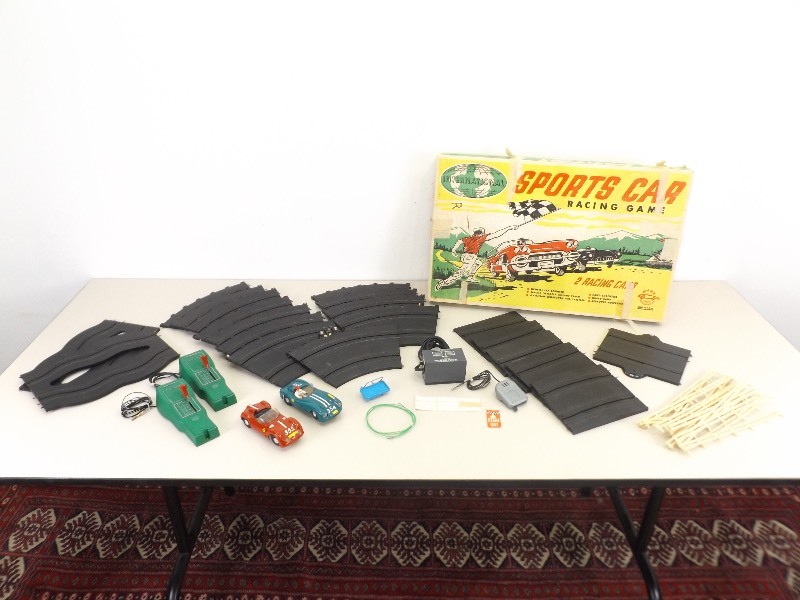 lot 4 image: Vintage COMPLETE Marx Slot Cars in Original Box