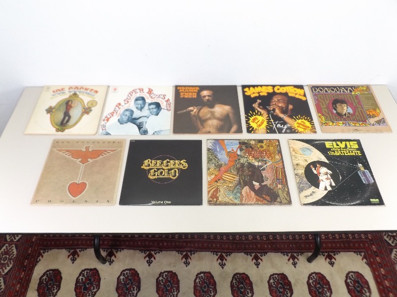 lot 41 image: 9 Vintage Rock-n-Roll and Blues LP Records