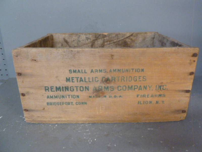 Vintage Wooden Ammo Box