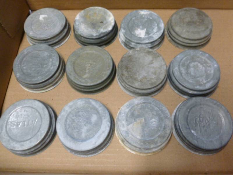 Vintage Zinc Lids