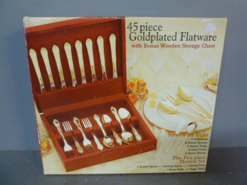 Goldplated Flatware Set