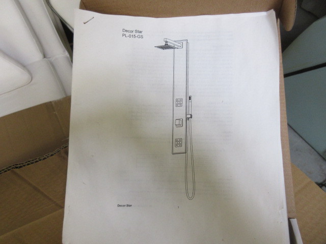 lot 107 image: HAND HELD RAIN STYLE SHOWER FIXTURE NEW