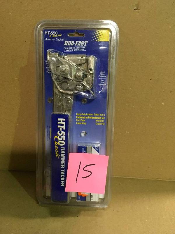 lot 15 image: Duo-Fast HT550 Classic Hammer Stapler not used