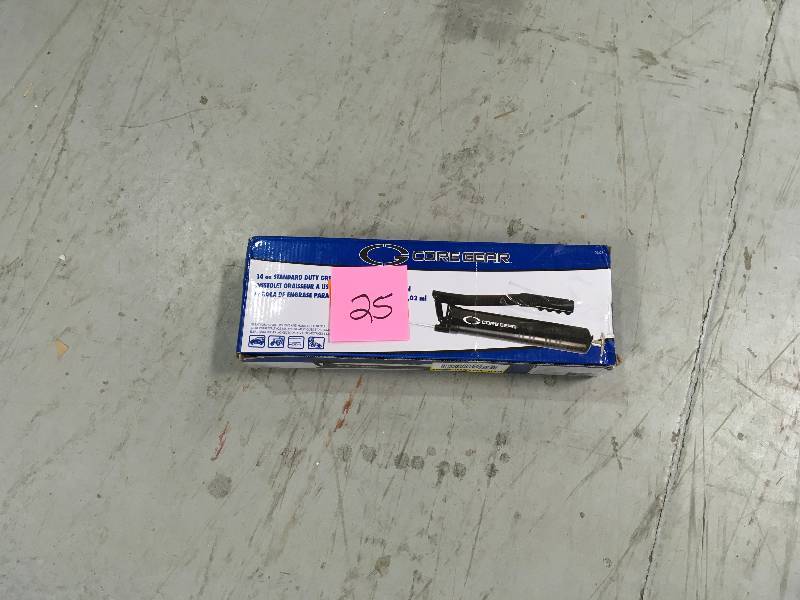 lot 25 image: CORE GEAR 14 oz. Standard Duty Grease Gun in working conditions