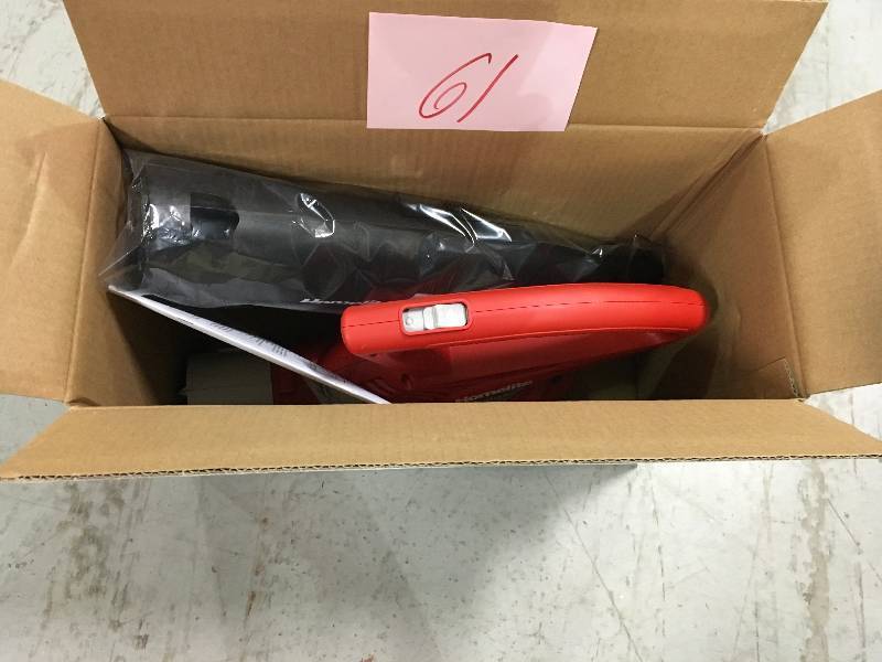 lot 61 image: Homelite UT42100B 150 MPH 233 CFM 7 Amp Electric Leaf BlowerSweeper in good conditions