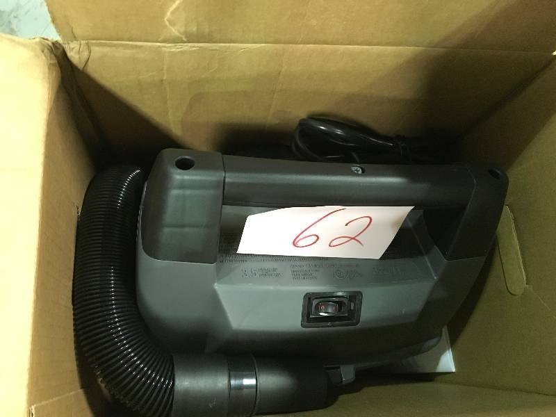 lot 62 image: Ridgid 3 Gal. 3.5-Peak HP Portable Pro WetDry Vacuum  Used in good working cond.