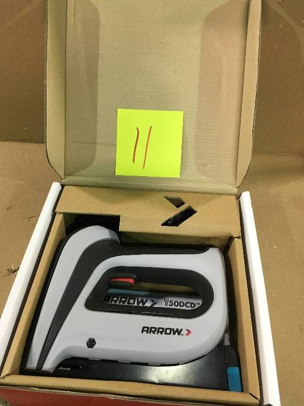 lot 11 image: Arrow Fastener Cordless Electric Staple Gun  T50DCD in good conditions