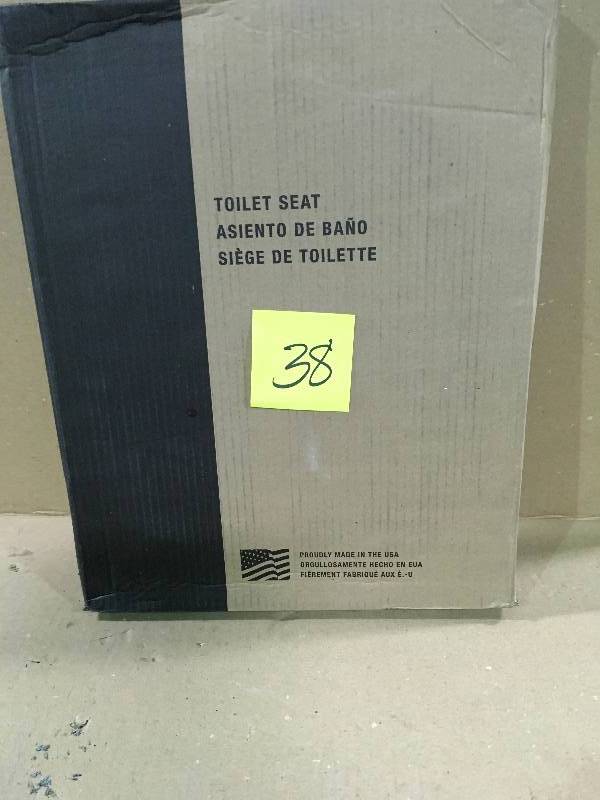 lot 38 image: BEMIS Lift-Off Round Closed Front Toilet Seat New