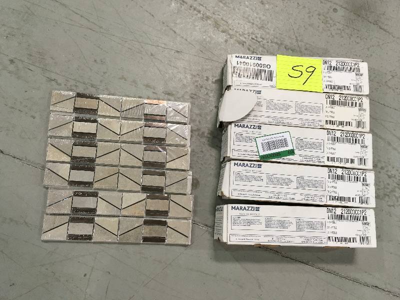lot 59 image: LOT OF 5 BOXES Marazzi DN12212DCOCC1P2 Developed by Nature Pebble 2 In. X 12 In. (5 PCS) not used