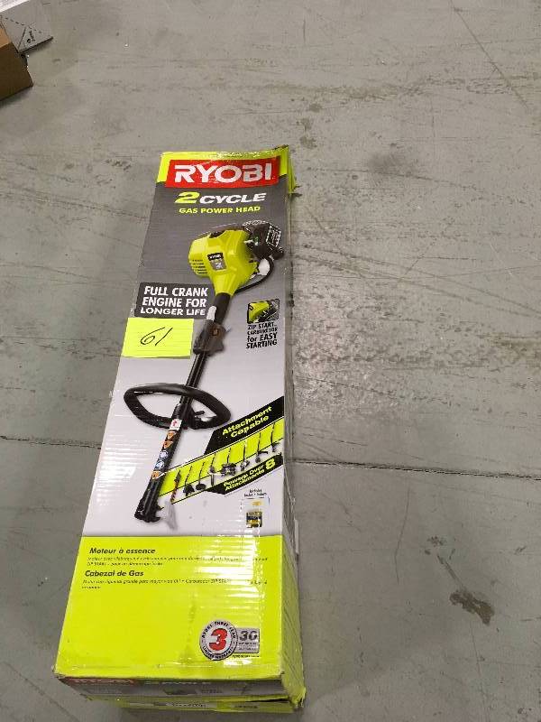 lot 61 image: Expand-it 25 cc 2-Cycle Full Crank Gas Power Head  Used in good working cond.