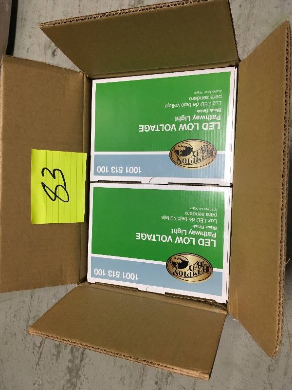 lot 83 image: CASE OF 2 PACK Hampton Bay Low Voltage 10w Pathway Lights New