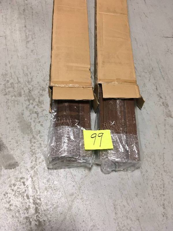 lot 99 image: DARK OAK 2 IN BLINDS   LOT OF 2 not used