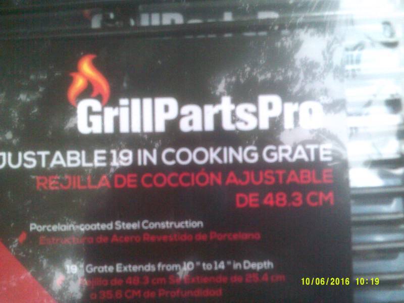 4             19 INCH GRILL GRATES