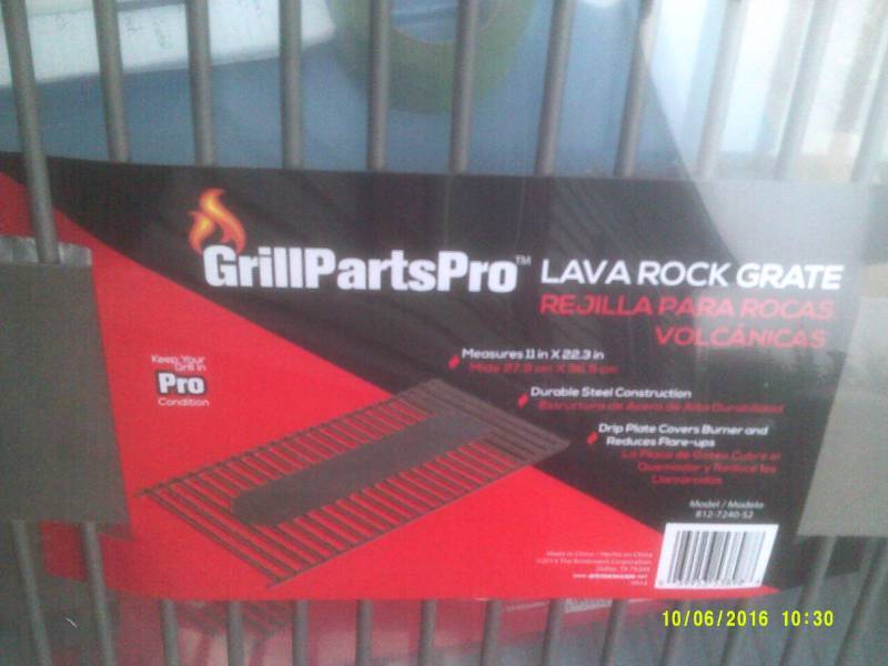 GRILL PARTS PRO 11X22.3 INCH LAVA ROCK GRATES