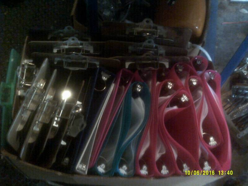 LG BOX OF CLIP BOARDS AND FOLDERS